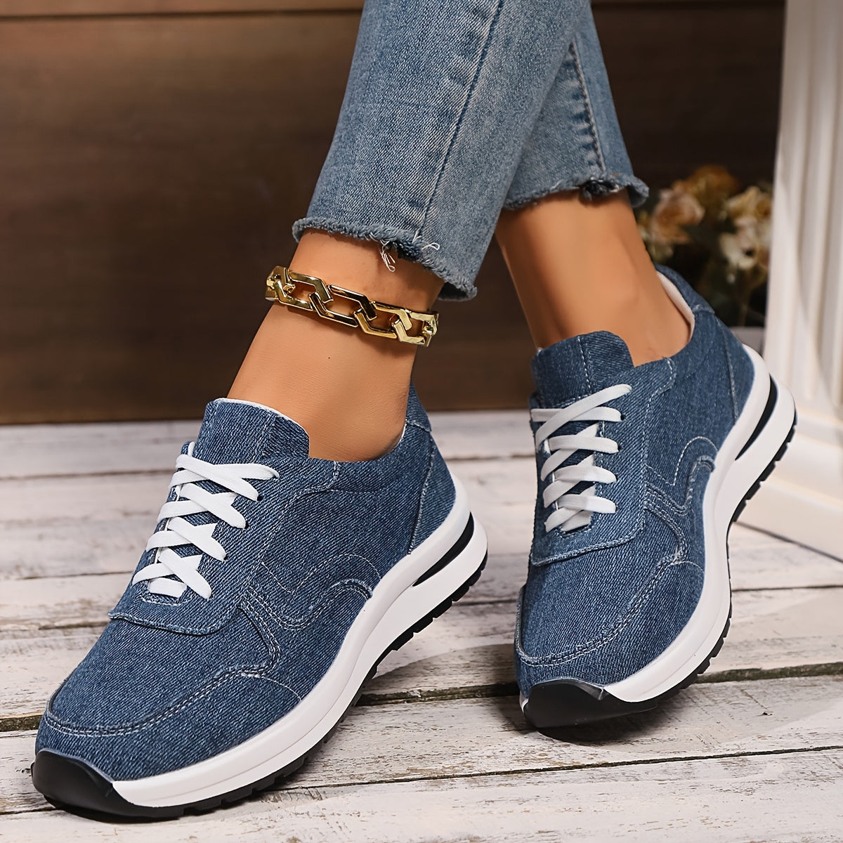 Izzy™ | Orthopedic denim sneakers