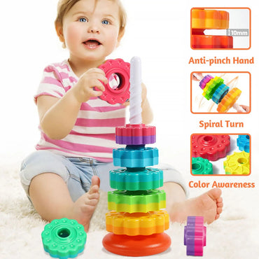 Spiral stacking toy