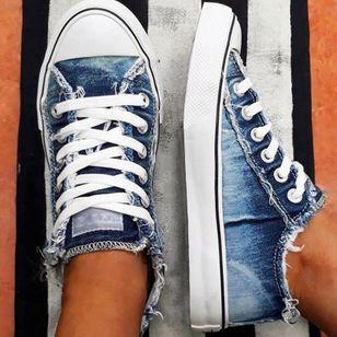 Fashion all-round casual flat canvas shoes
