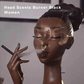 GripFlex Head Incense Burner Black Woman