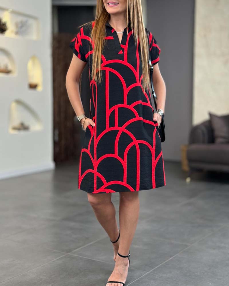 Luna – Kleid mit kurzen Ärmeln
