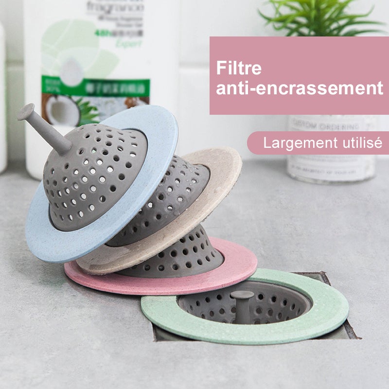 (2+2 Free) SinkDrain Multipurpose plastic sink filter for a clogfr