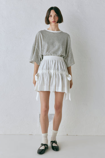 Lily Mini Skirt White