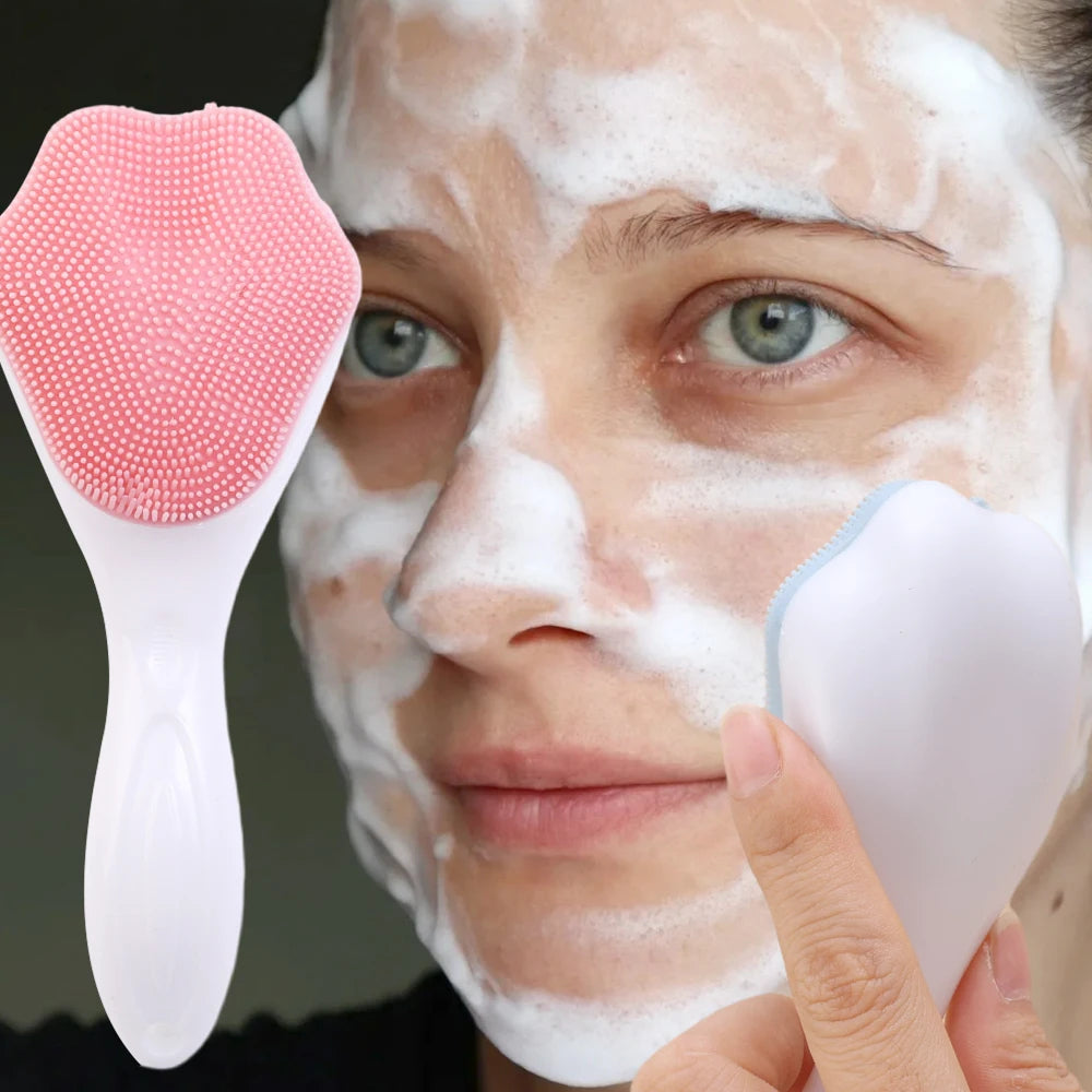 Silicon-facial cleaning brush