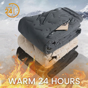 Verstärkte Baumwollhose mit Lammfell