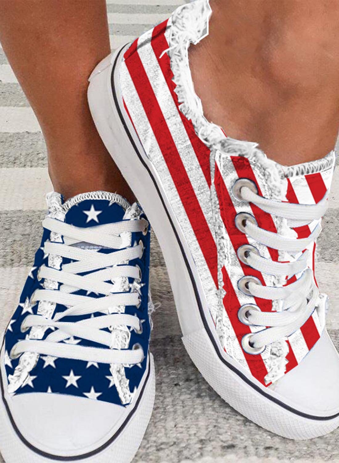 Fashion all-round casual flat canvas shoes