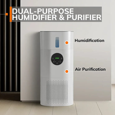 MI-CYLONE- Air purifier and humidifier combo for allergies at home and pet hair