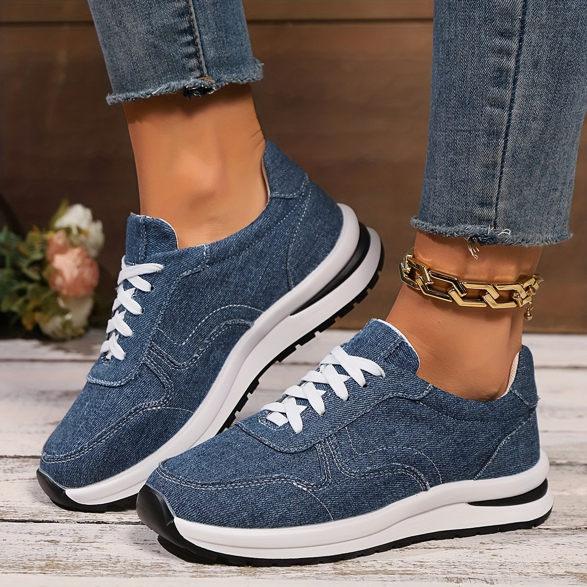 Izzy™ | Orthopedic denim sneakers