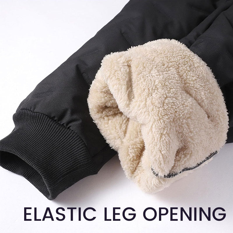 Verstärkte Baumwollhose mit Lammfell