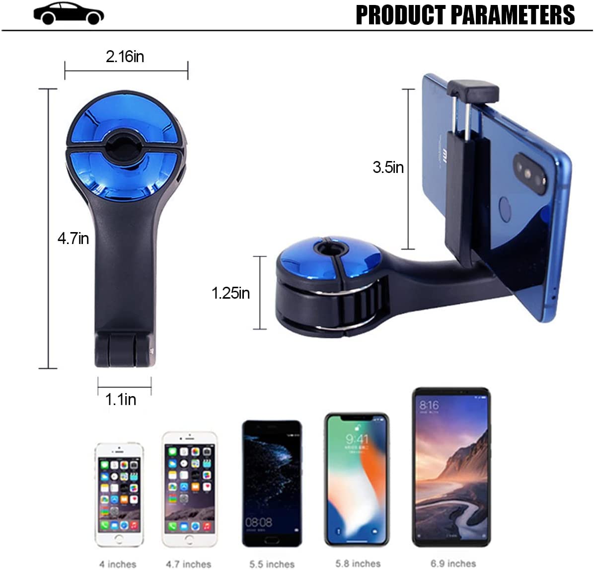 HookMate 2-in-1 Car Headrest Hook