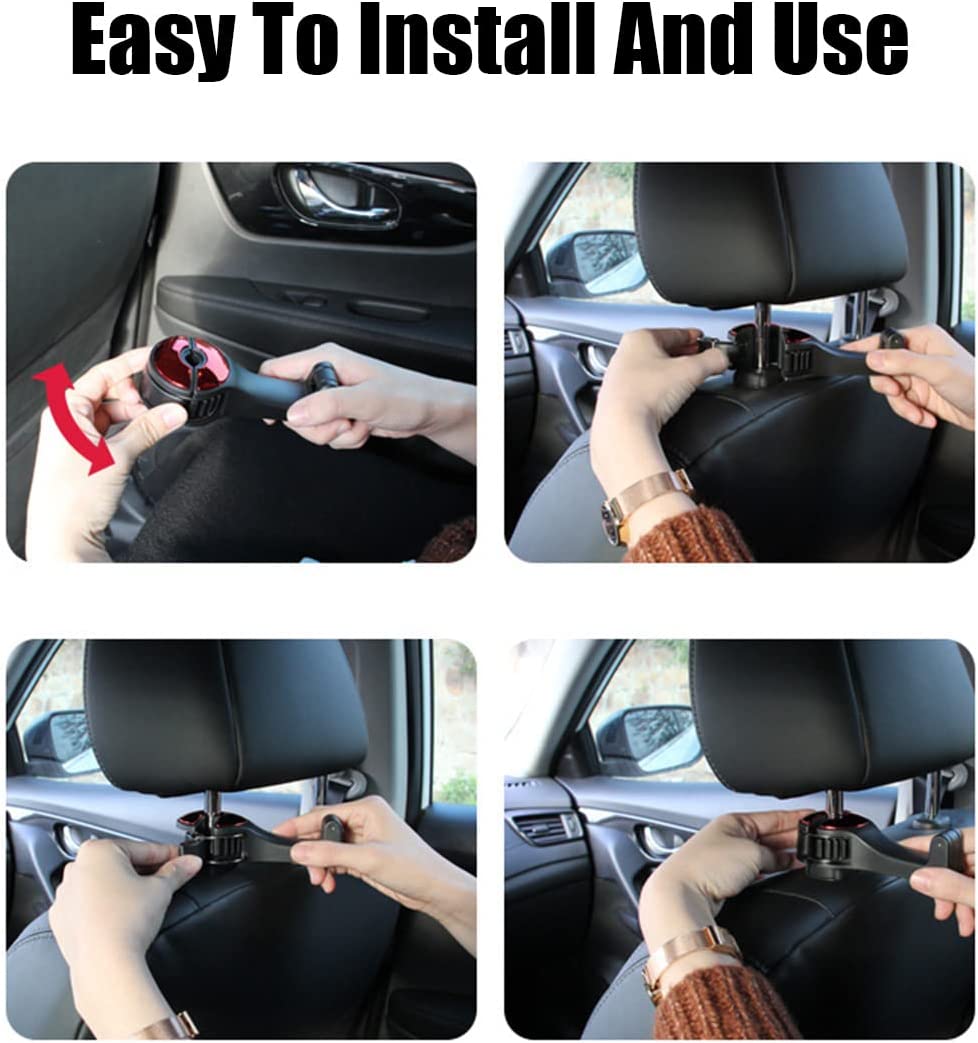 HookMate 2-in-1 Car Headrest Hook