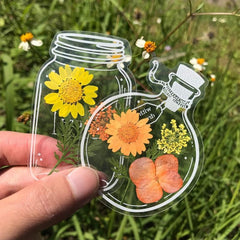 EverBloom Getrocknete Blumen Lesezeichen-Set