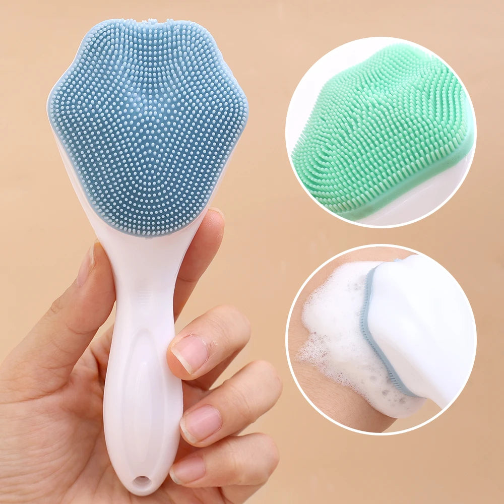 Silicon-facial cleaning brush