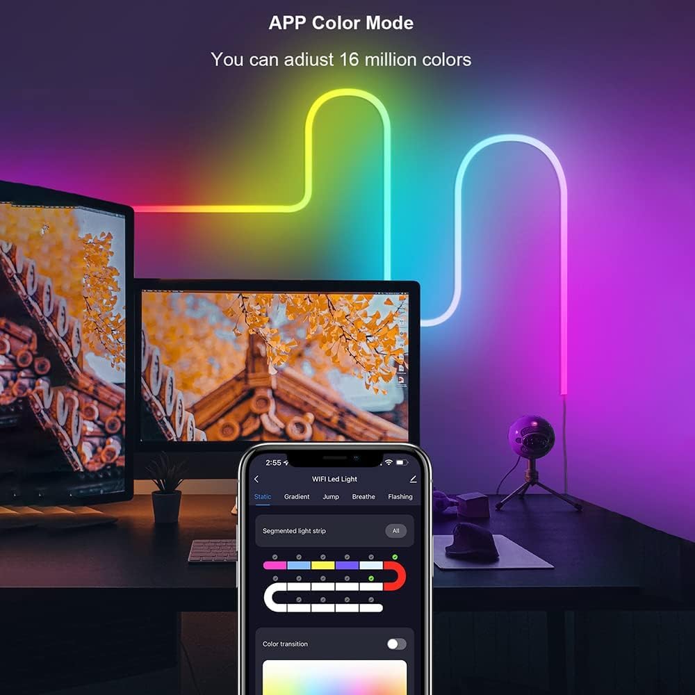 NeonFlow Light with music synchronization