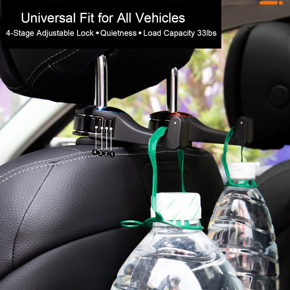 HookMate 2-in-1 Car Headrest Hook