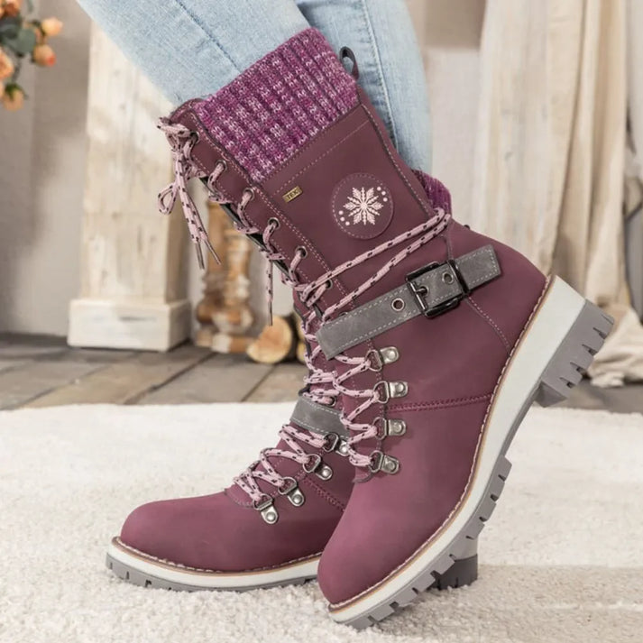 KnitGlide | Winterstiefel im Strickdesign für kalte Tage