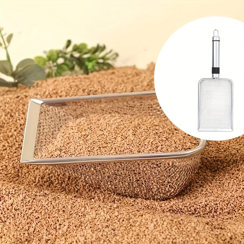 PetScoop Deluxe Fine Hole Bentonite Mesh Scoop for Pets