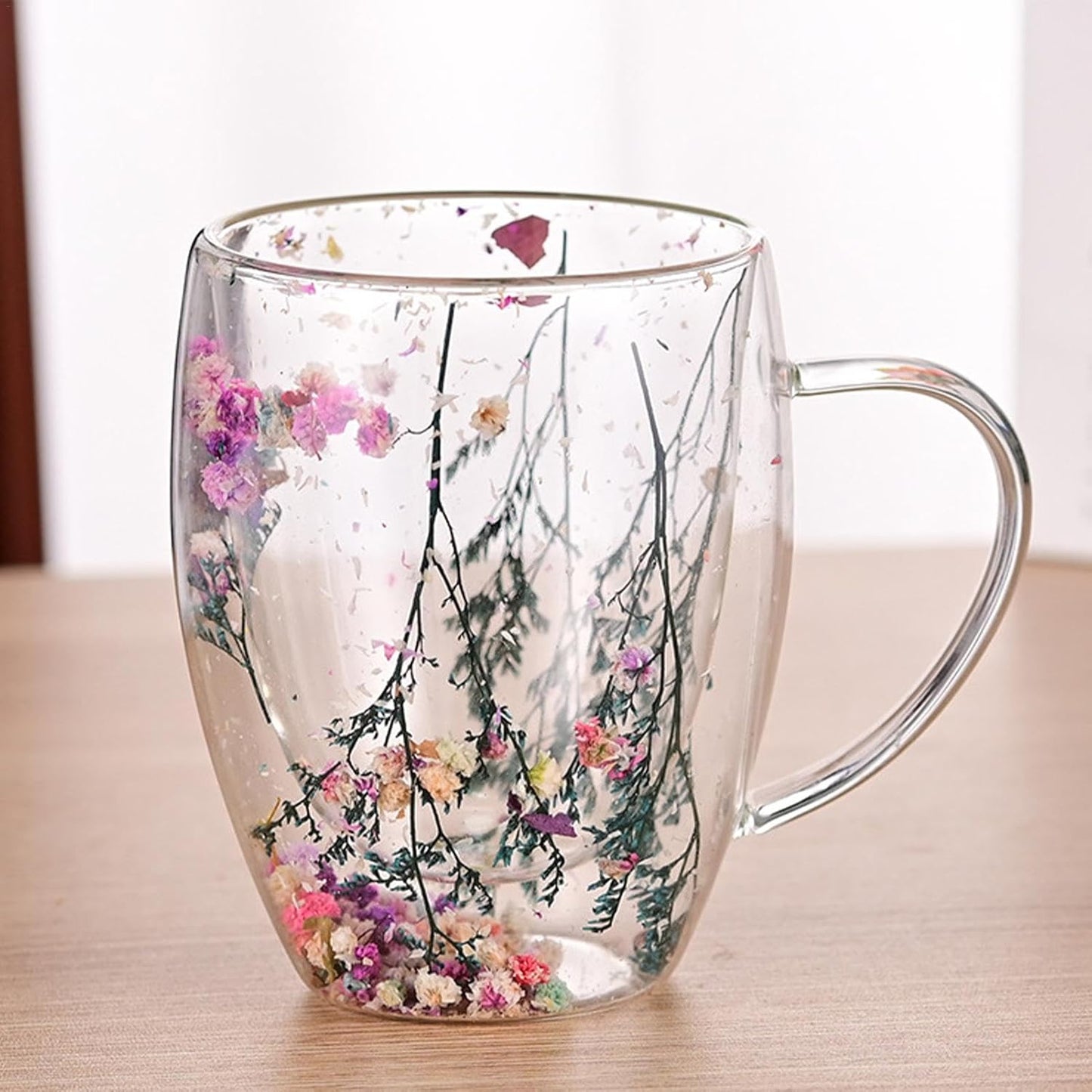 Flower fusion: double-walled glass caps