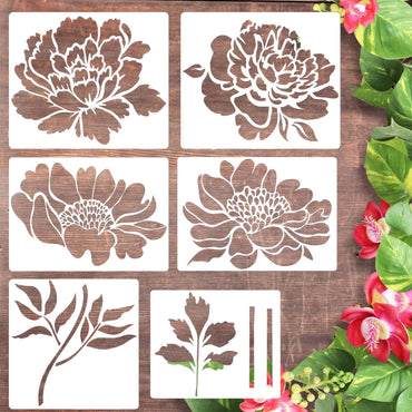 Large flower stencils for garden fence - DIY decoration