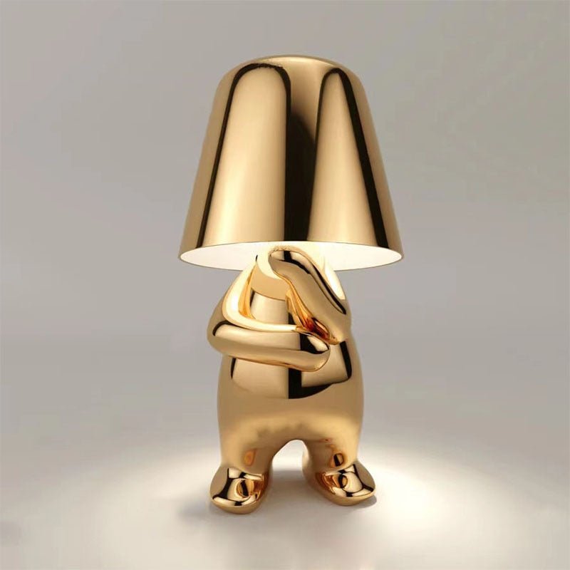 GloeiMan Tafellamp Goud