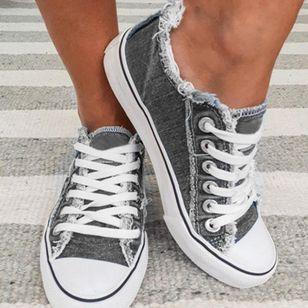 Fashion all-round casual flat canvas shoes