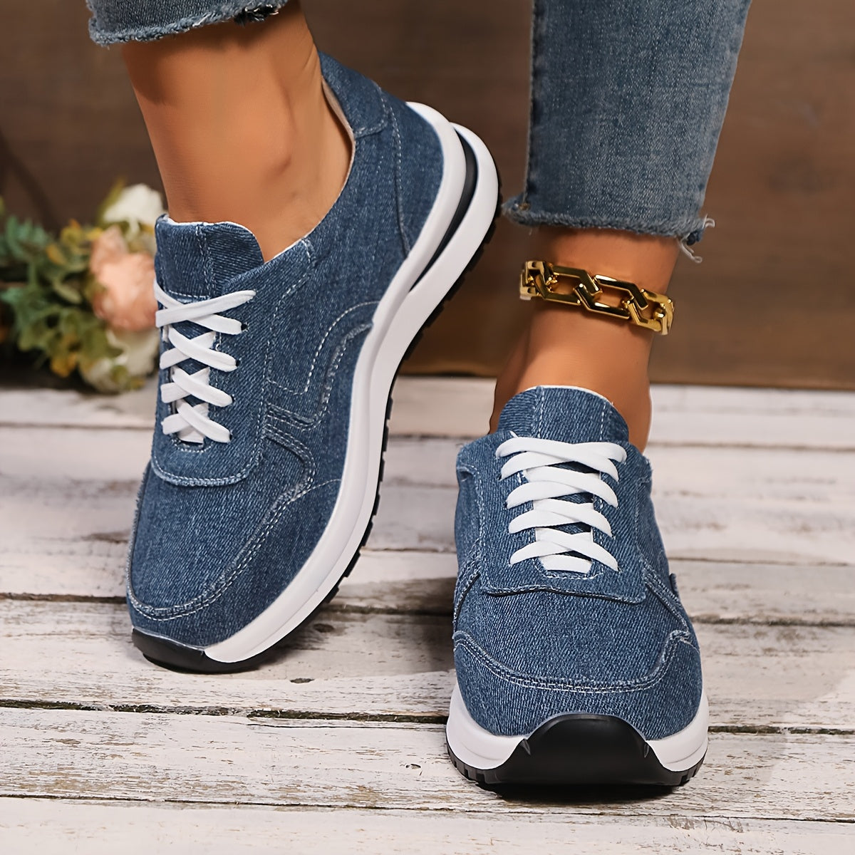 Izzy™ | Orthopedic denim sneakers