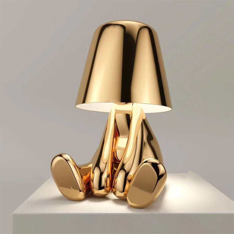 GloeiMan Tafellamp Goud