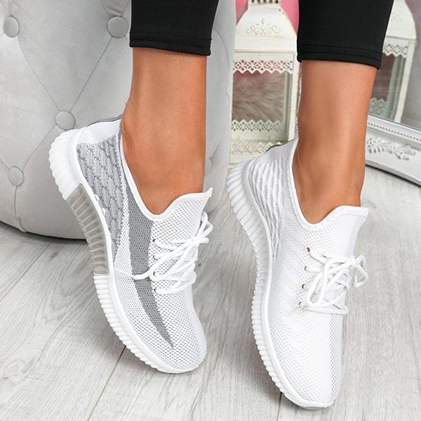 Susiecloths Breathable Lightweight Lace-Up Shoes