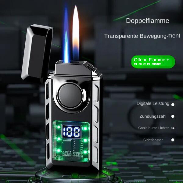 Feuerzeug Wiederaufladbar mit farbigen Lichtern
