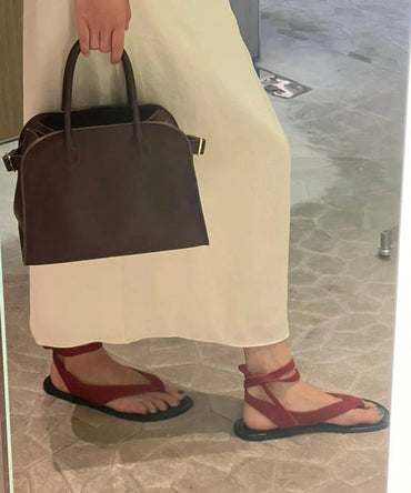 Chic lace-up sandals