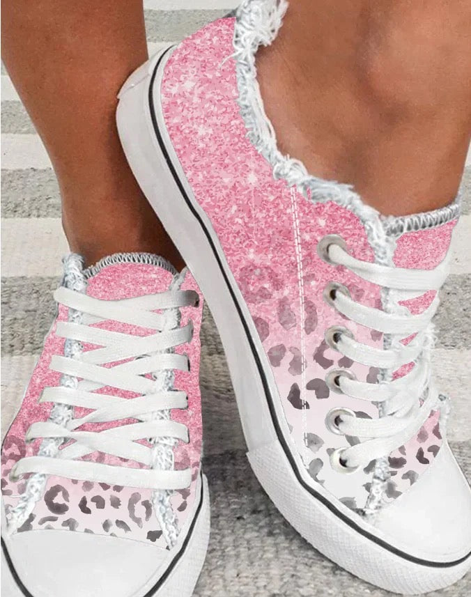 Fashion all-round casual flat canvas shoes
