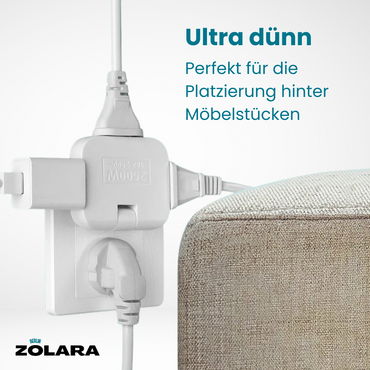 Rotatable EU plug adapter | Eco multi-socket