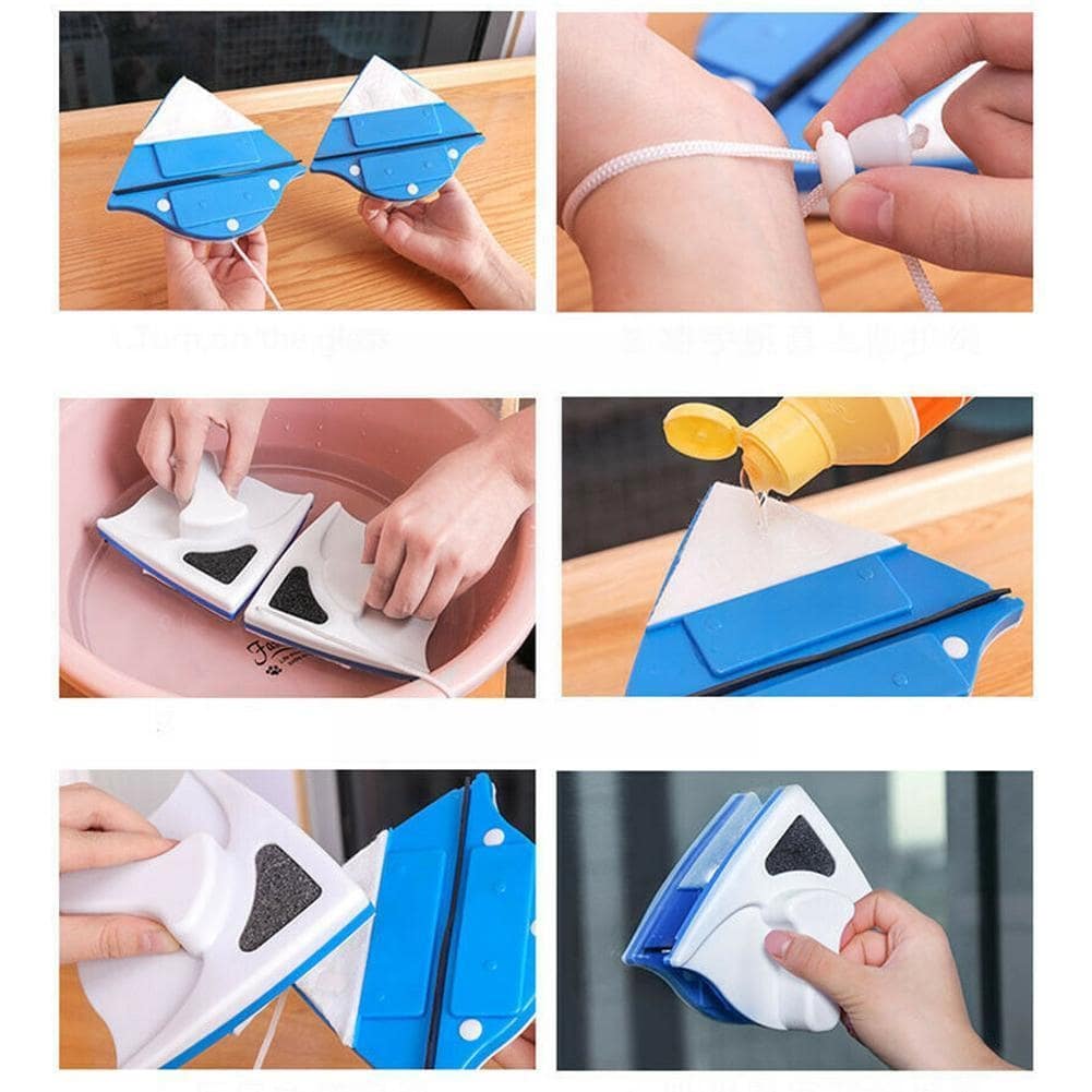 Magnetic window cleaner