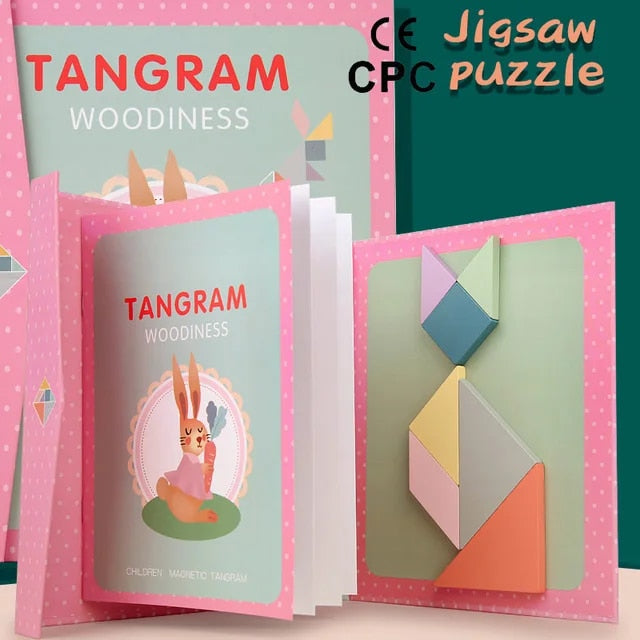 Tangram Lernmagnettafel für unterwegs