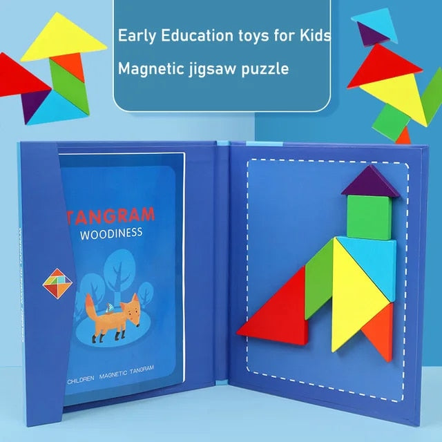 Tangram Lernmagnettafel für unterwegs