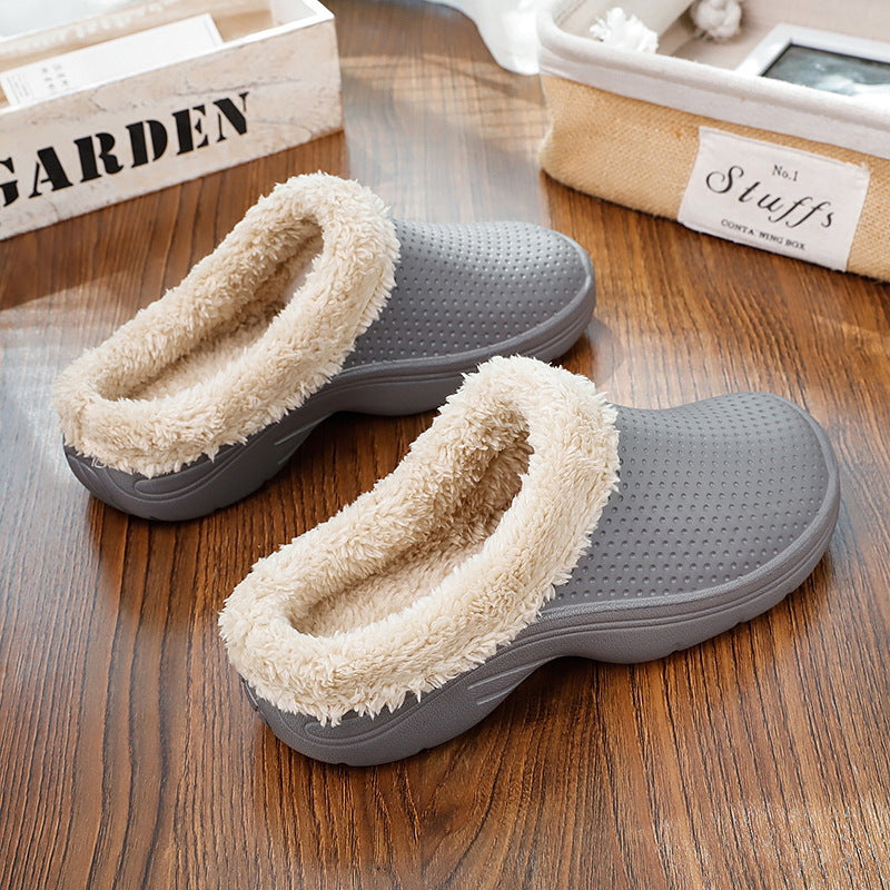 Cotton Slippers Winter Plush Thickened Thermal Shoes