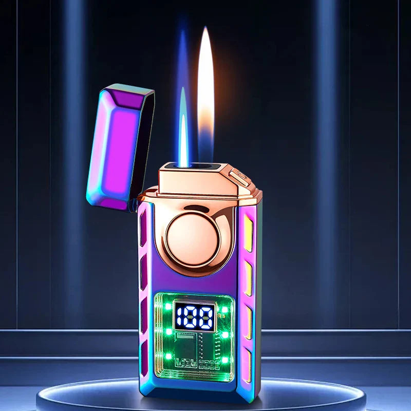 Feuerzeug Wiederaufladbar mit farbigen Lichtern