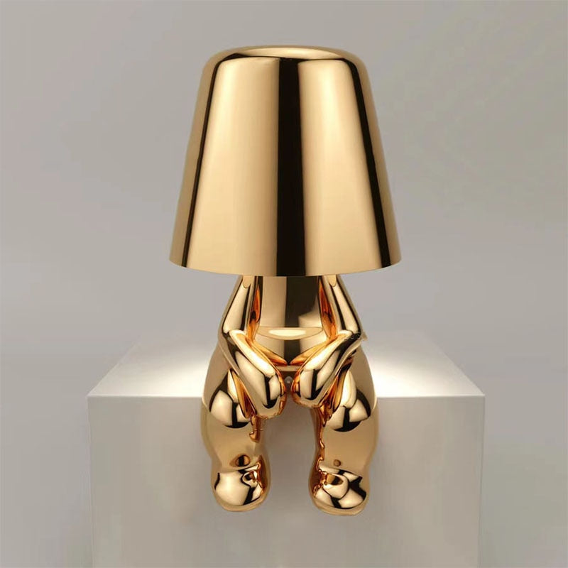 GloeiMan Tafellamp Goud