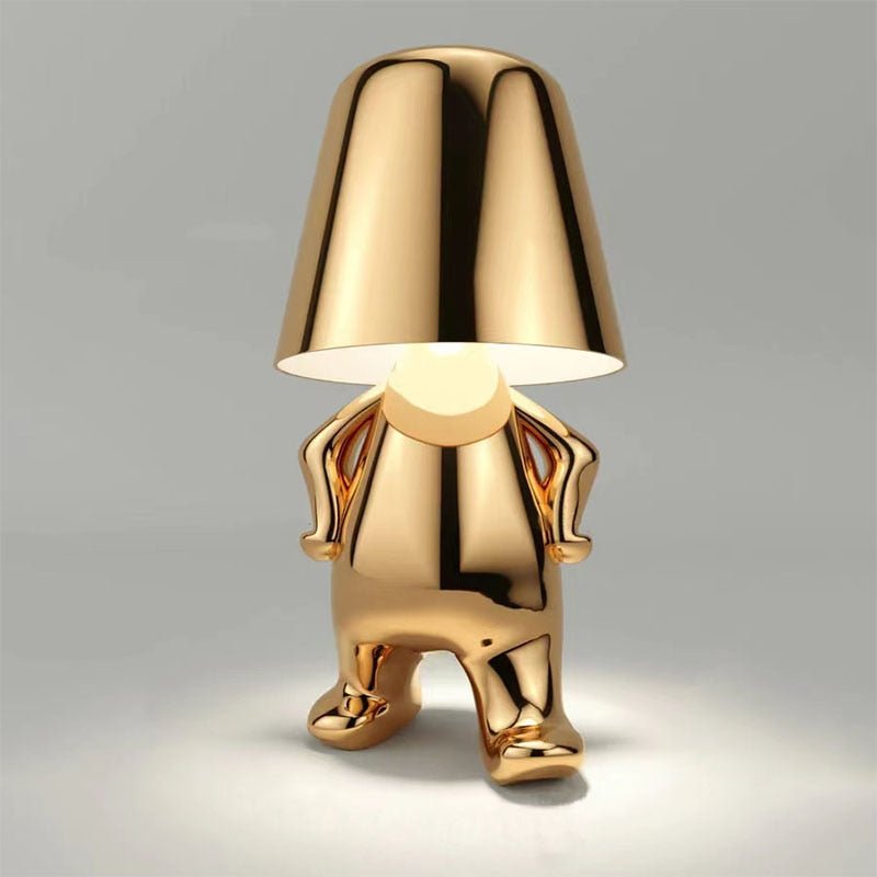GloeiMan Tafellamp Goud