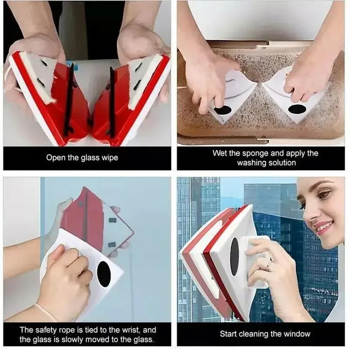 Magnetic window cleaner