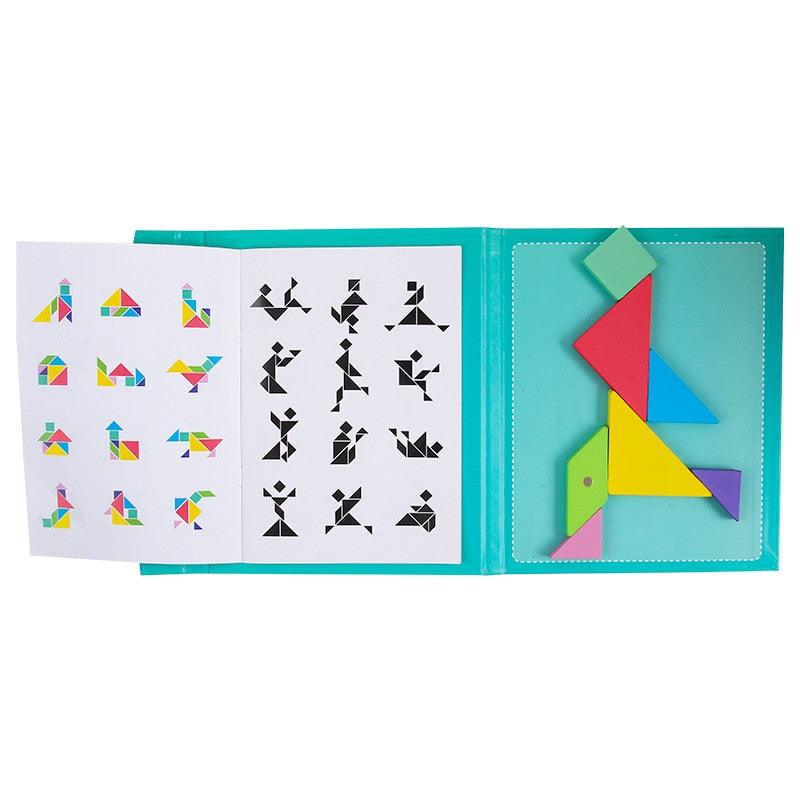Tangram Lernmagnettafel für unterwegs