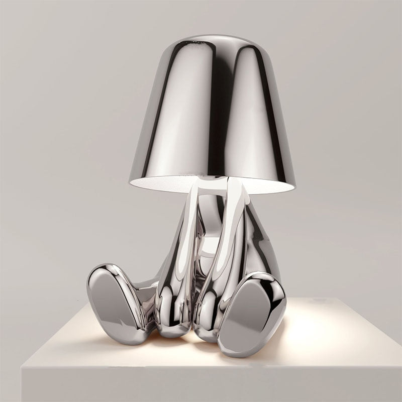 GloeiMan Tafellamp Goud