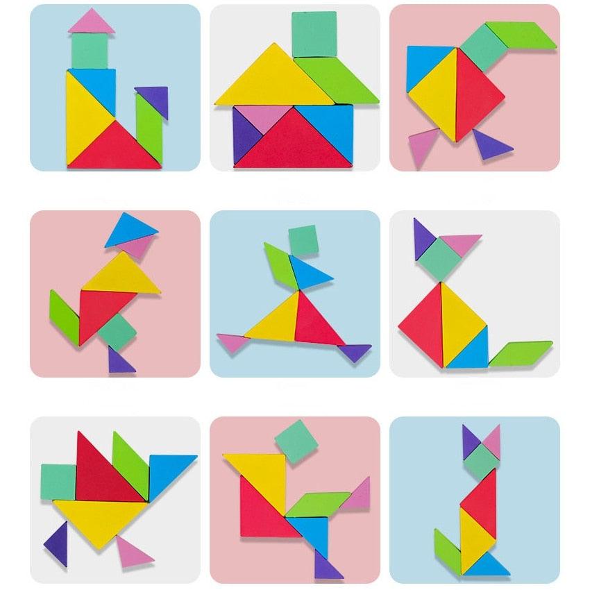 Tangram Lernmagnettafel für unterwegs