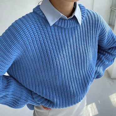 Cozy oversize knitting sweater