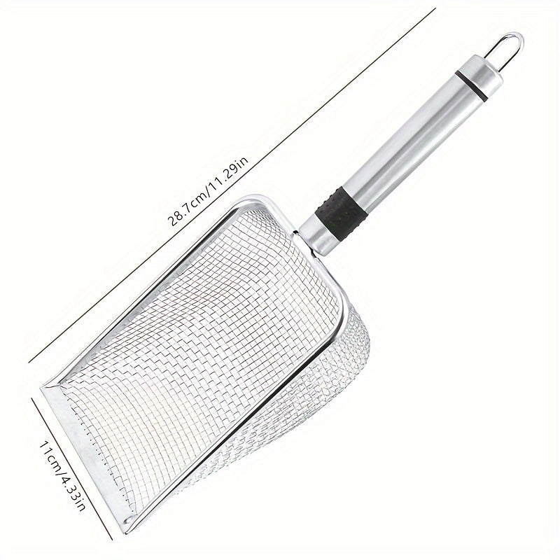 PetScoop Deluxe Fine Hole Bentonite Mesh Scoop for Pets