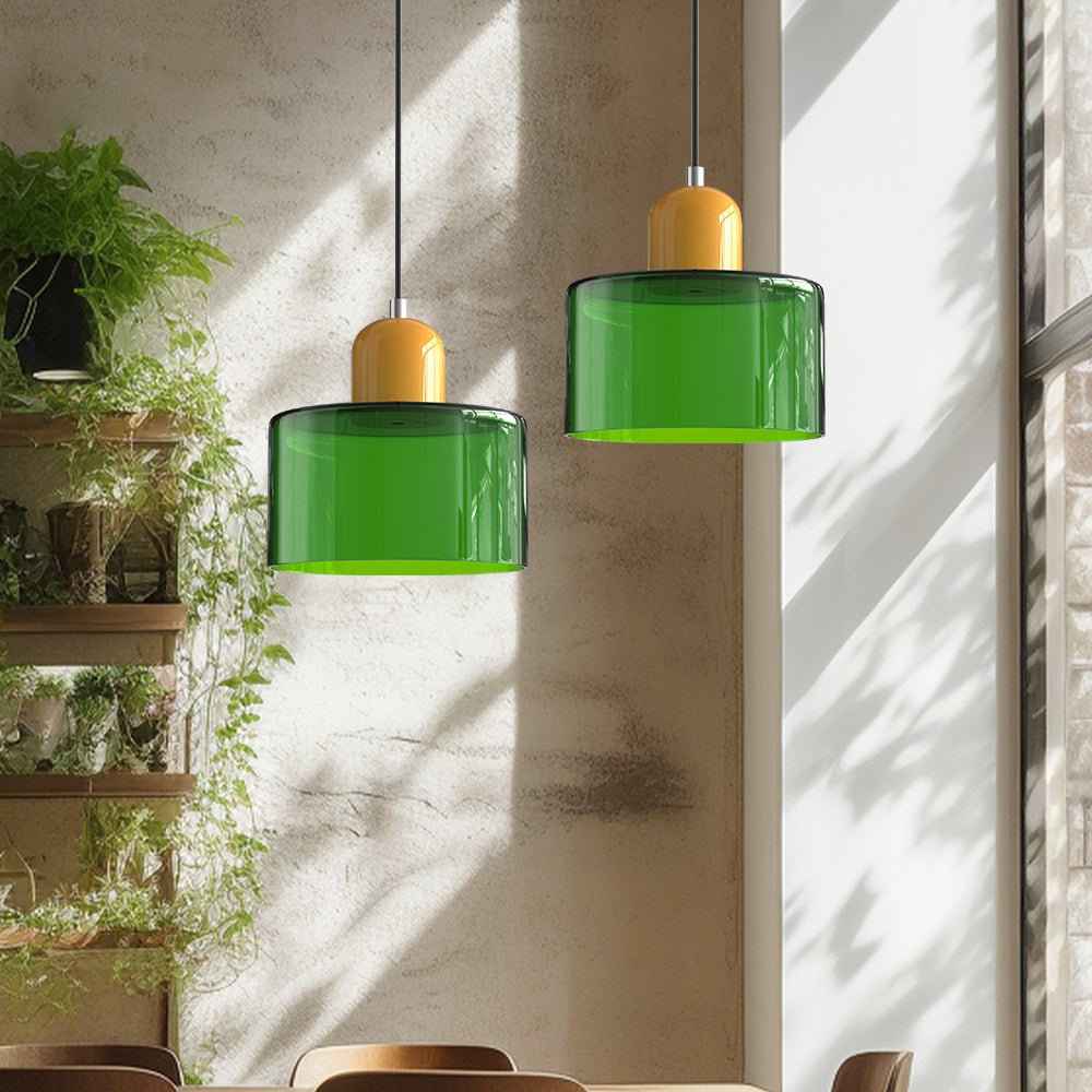 Lumoza — Moderne Glas-Pendelleuchte mit verstellbarer Höhe