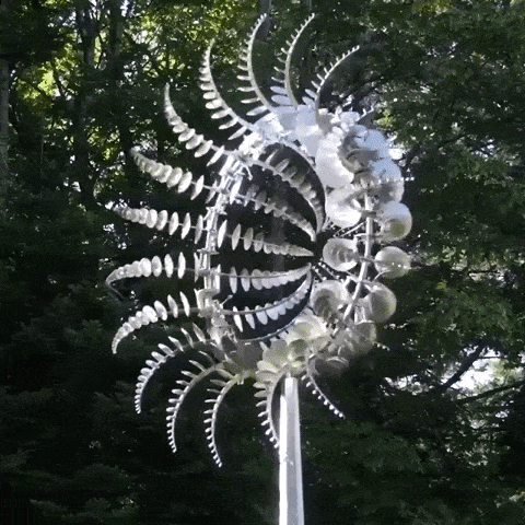 BreezyMetal Charm Unique and magical windmill made of metal