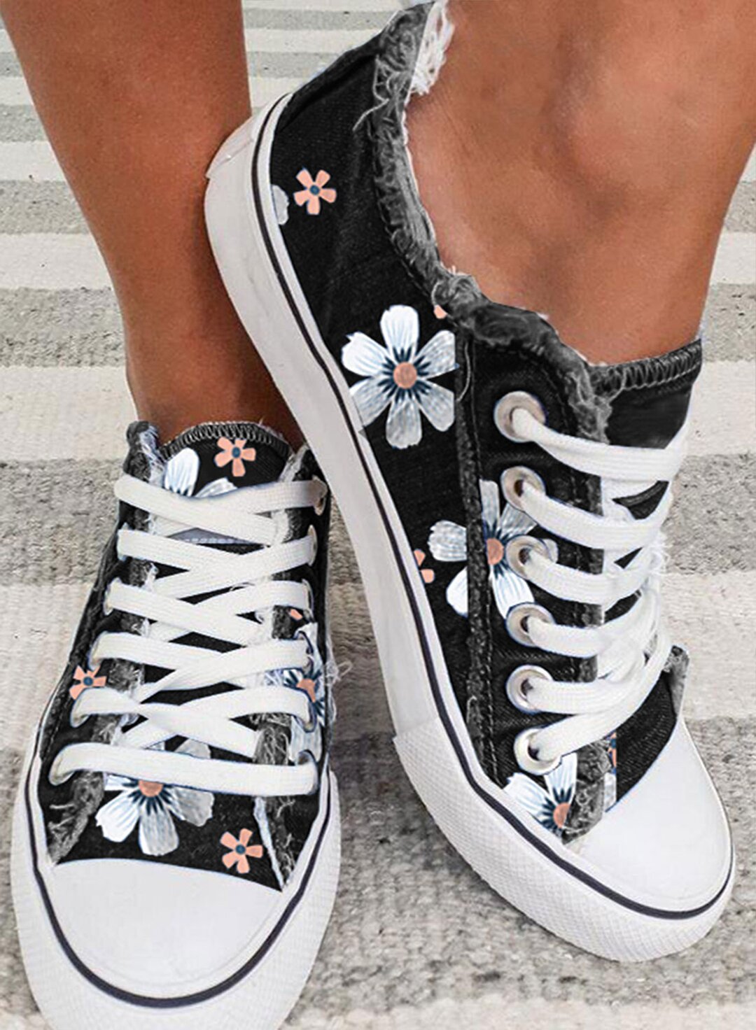 Fashion all-round casual flat canvas shoes