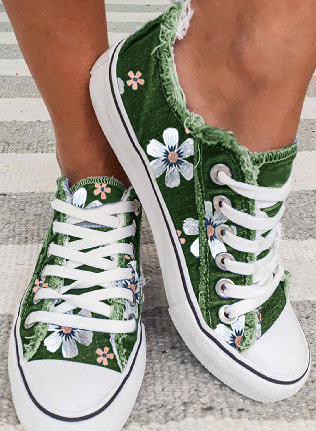 Fashion all-round casual flat canvas shoes