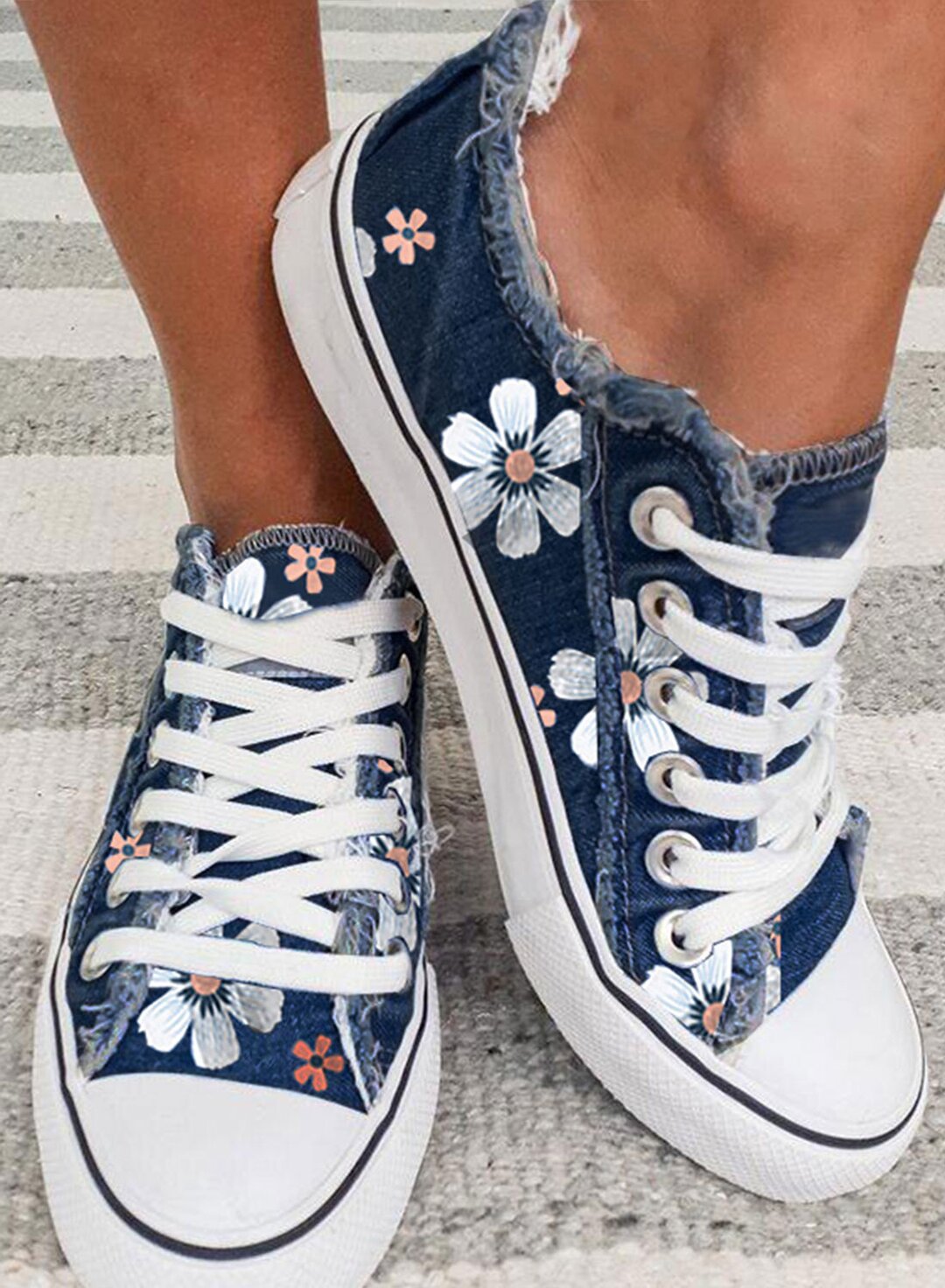 Fashion all-round casual flat canvas shoes